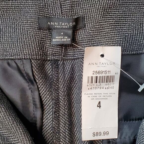 Ann Taylor Womens Size 4 NWT Flare Leg Dress Pants Heathered Gray - Picture 7 of 8